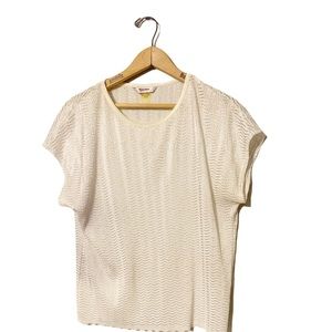 Pretty TanJay white top